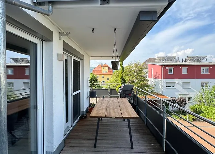 Apartment Moderne Penthouse Mit Einzigartigem Balkon Weissenburg in Bayern