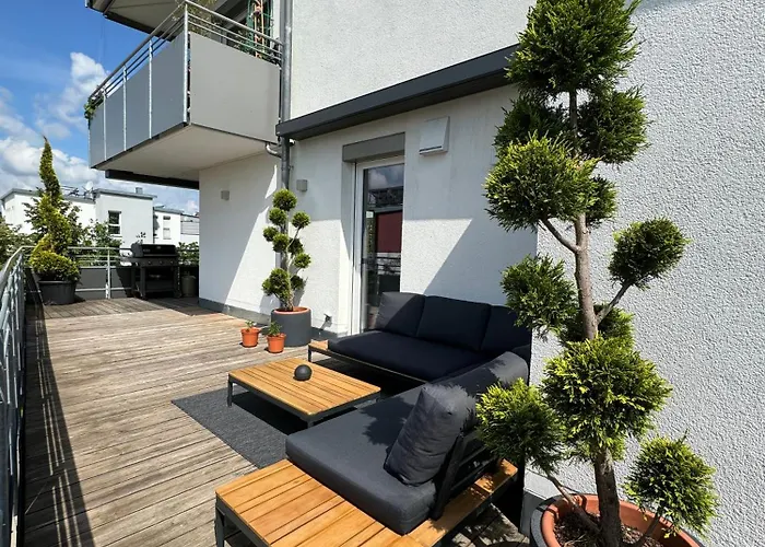 Moderne Penthouse Mit Einzigartigem Balkon 아파트 *